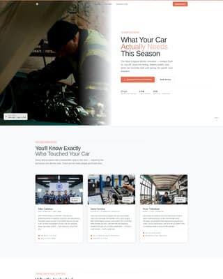 Auto Mechanic Marketing Booking Website Template