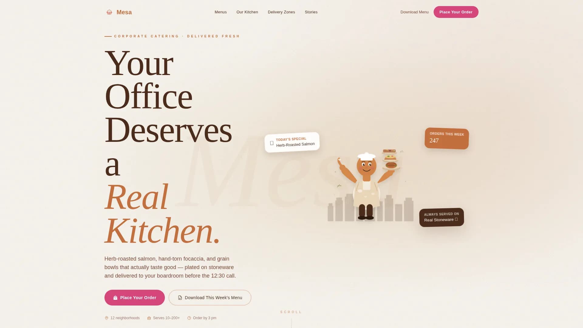 Catering & Event Food Reviews Website Template