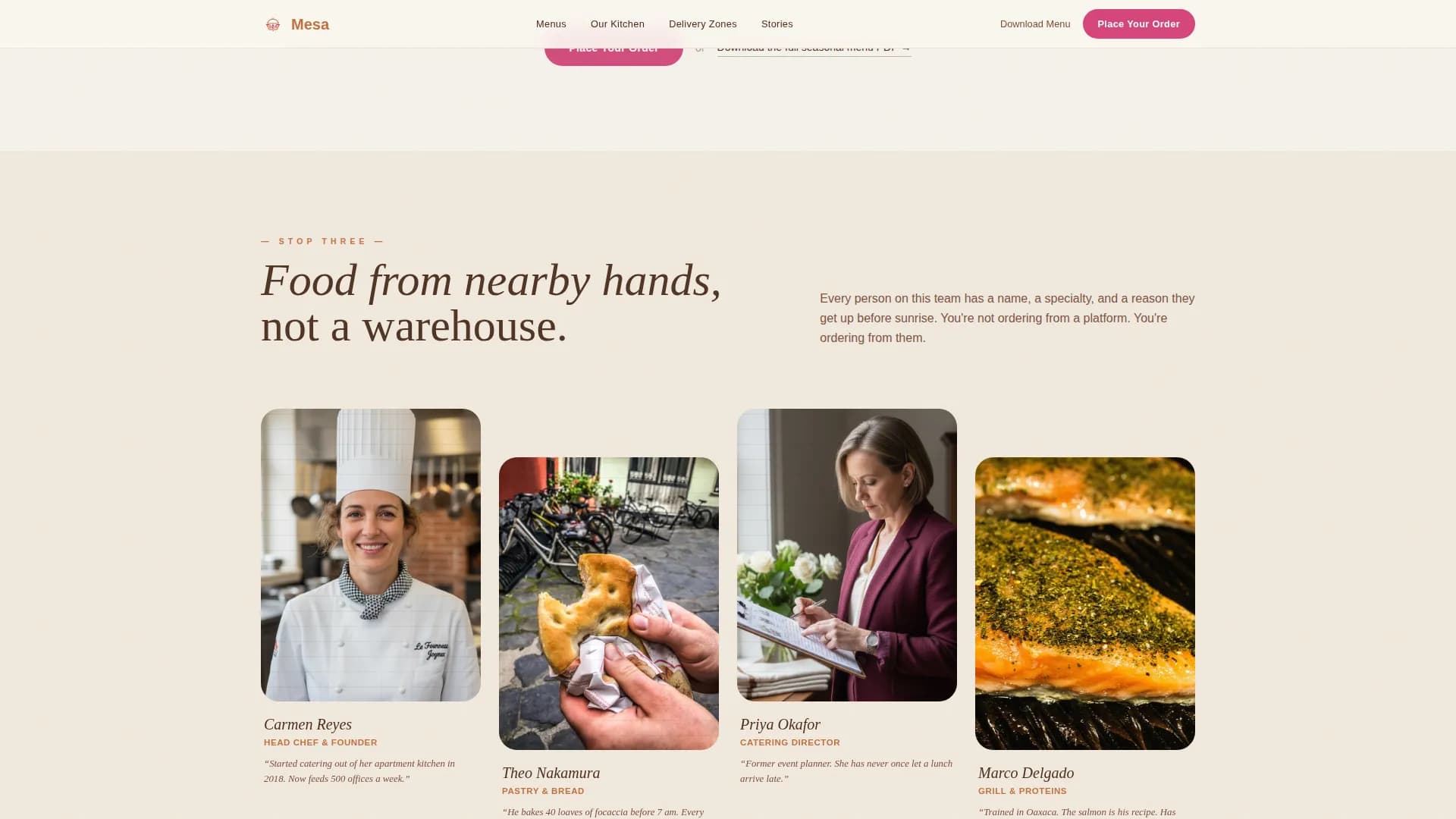 Catering & Event Food Reviews Website Template