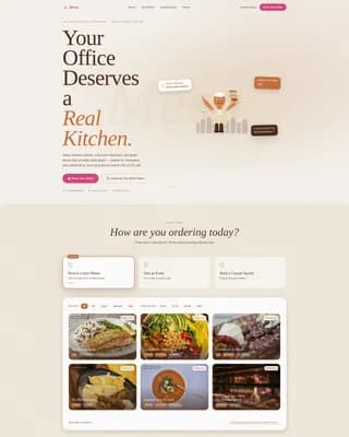 Catering & Event Food Reviews Website Template