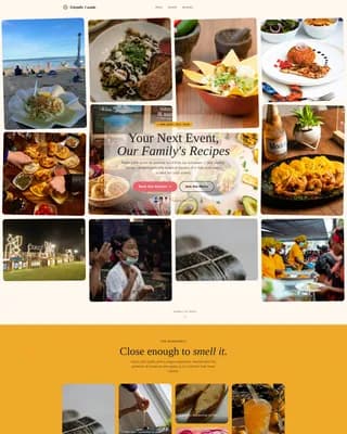 Casado - Bold Tropical Catering Landing Page Template