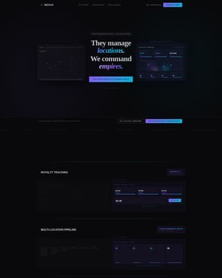 Franchise Vertical SaaS Booking Website Template