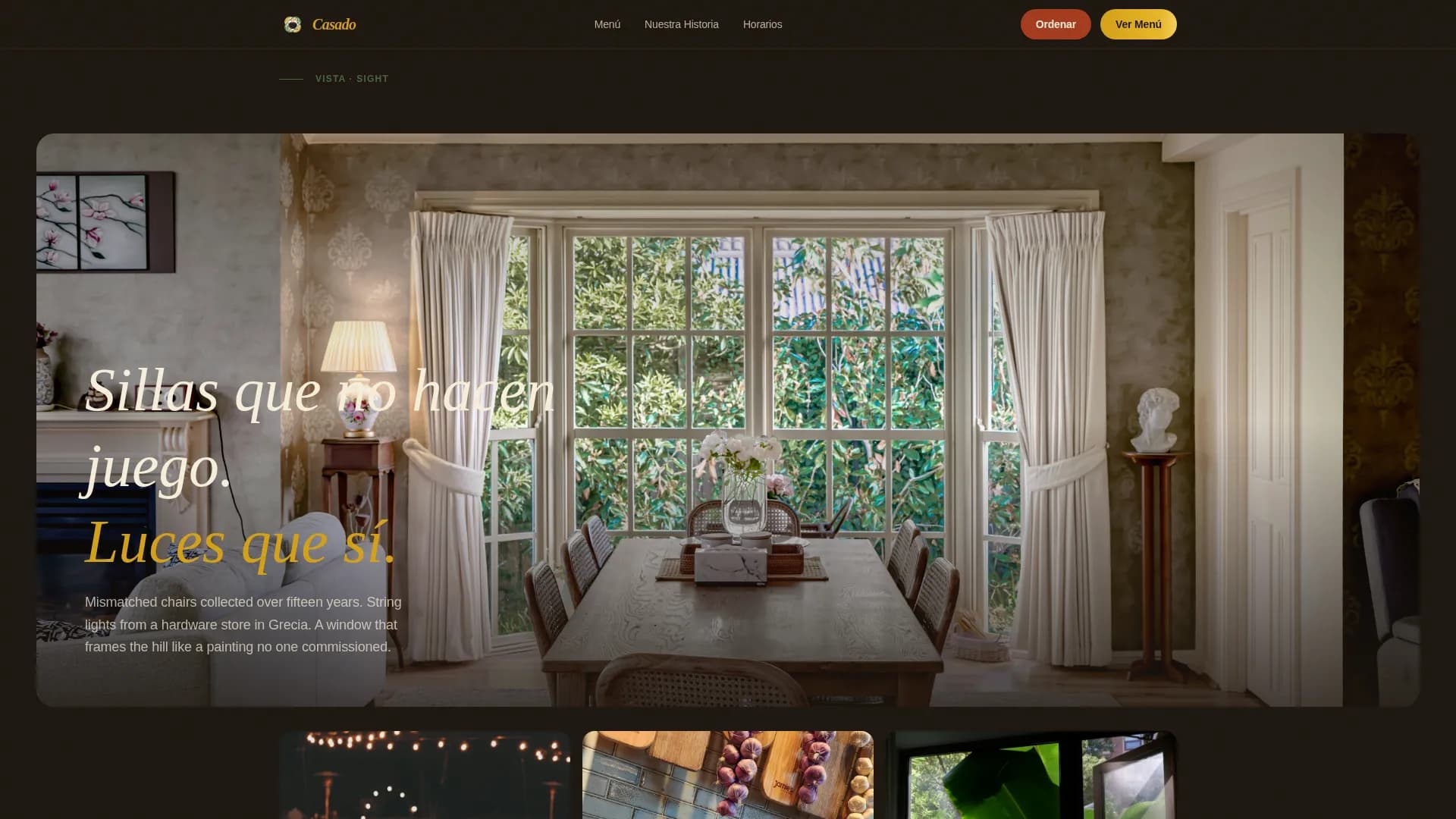 Casado — Costa Rican Restaurant Landing Page Template