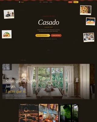 Casado — Costa Rican Restaurant Landing Page Template