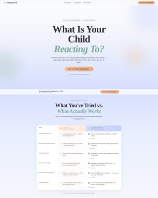 Vitality — Expert Pediatric Allergist Landing Page Template