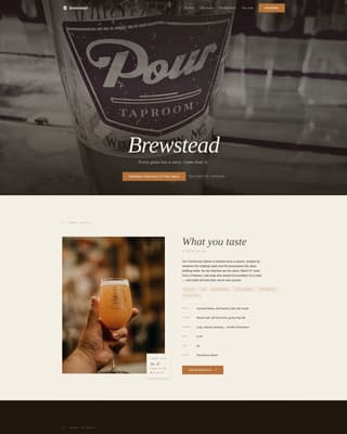 Brewstead - Immersive Brewery Landing Page Template
