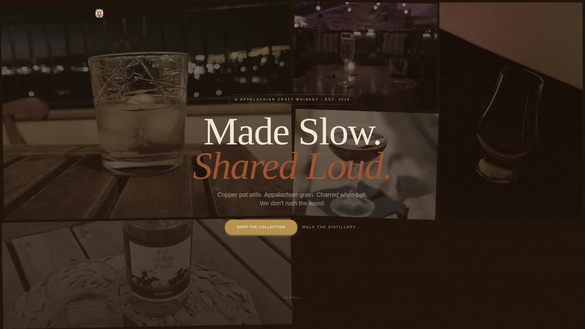 Distillery & Spirits Professional Website Template