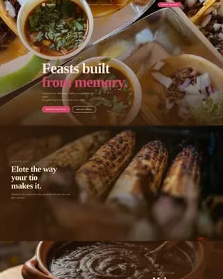Catering & Event Food Booking Website Template