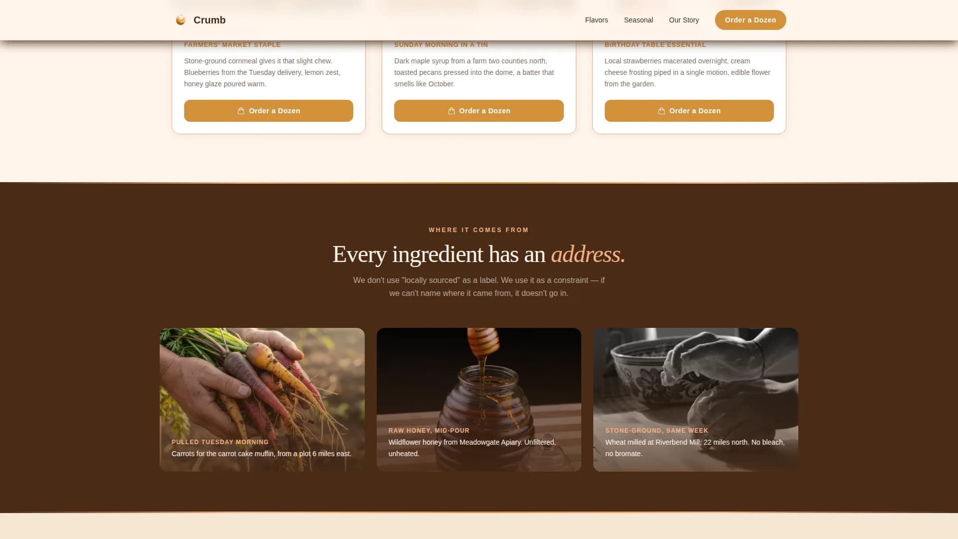Artisan Cupcake & Muffin Bakery Website Template
