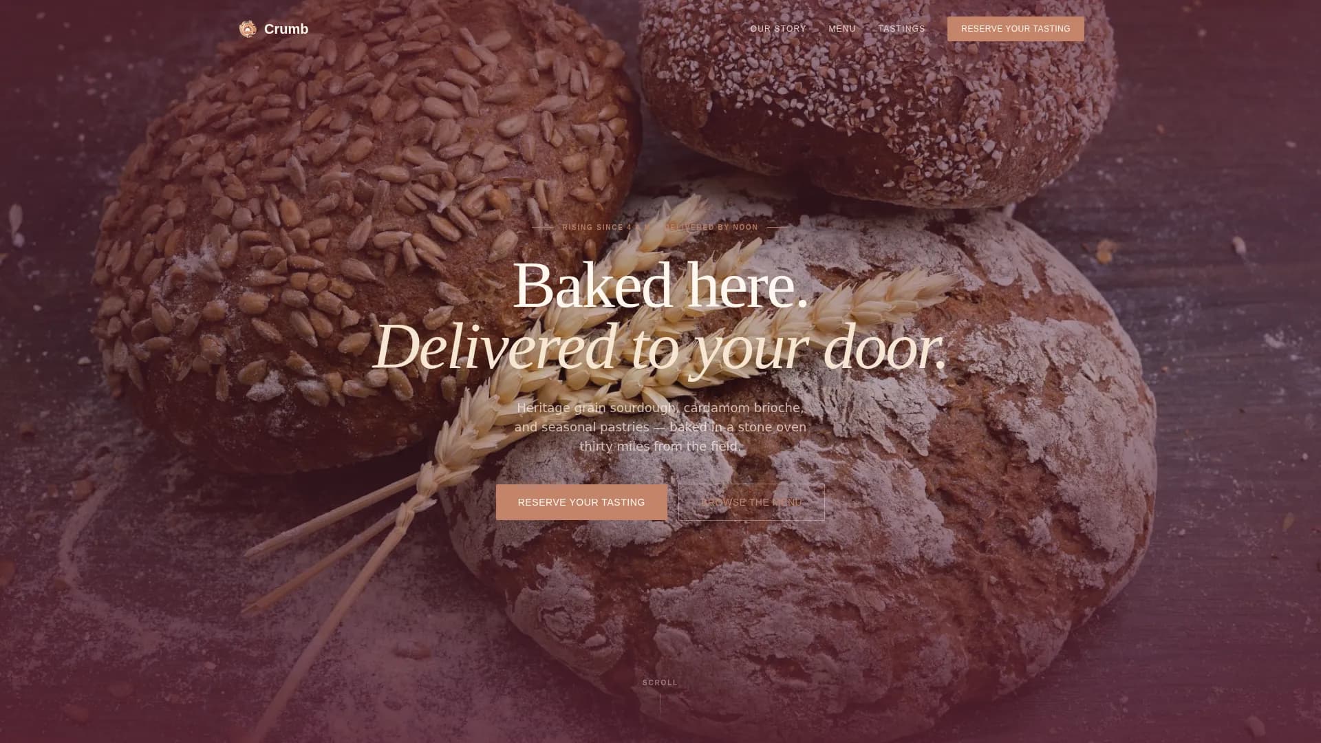 Cloud Kitchen & Delivery Professional Website Template