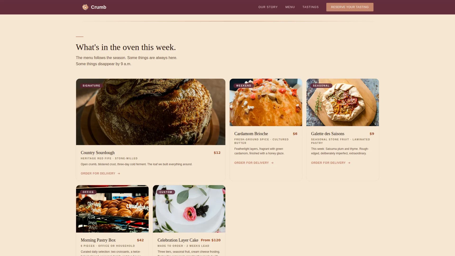 Cloud Kitchen & Delivery Professional Website Template