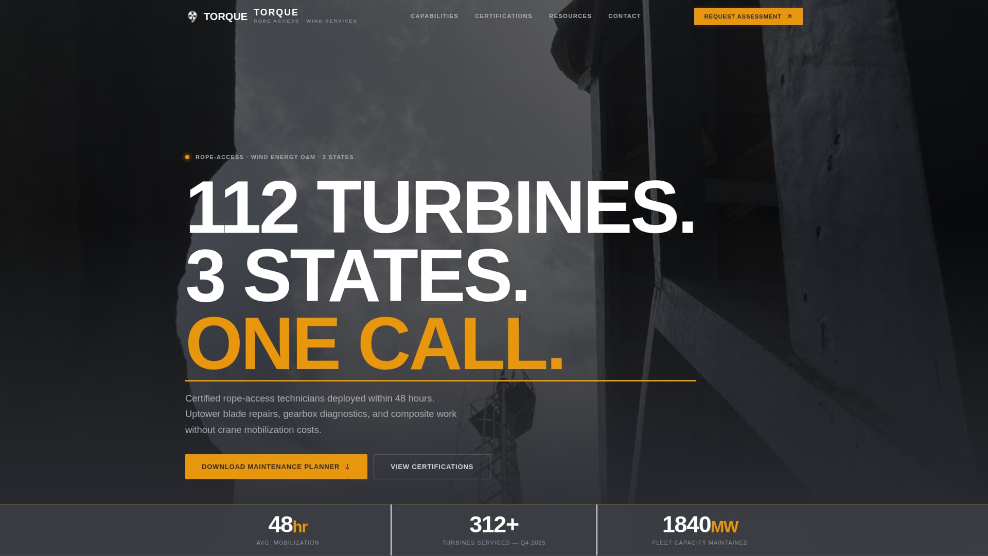 Wind Turbine Technician Business Directory Website Template