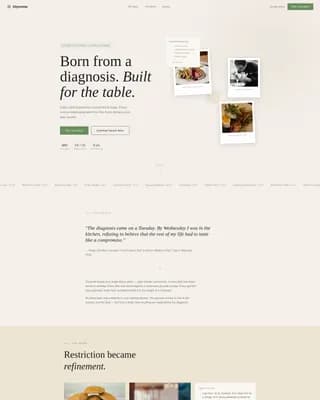 Glycemia — Premium Diabetic Catering Landing Page Template