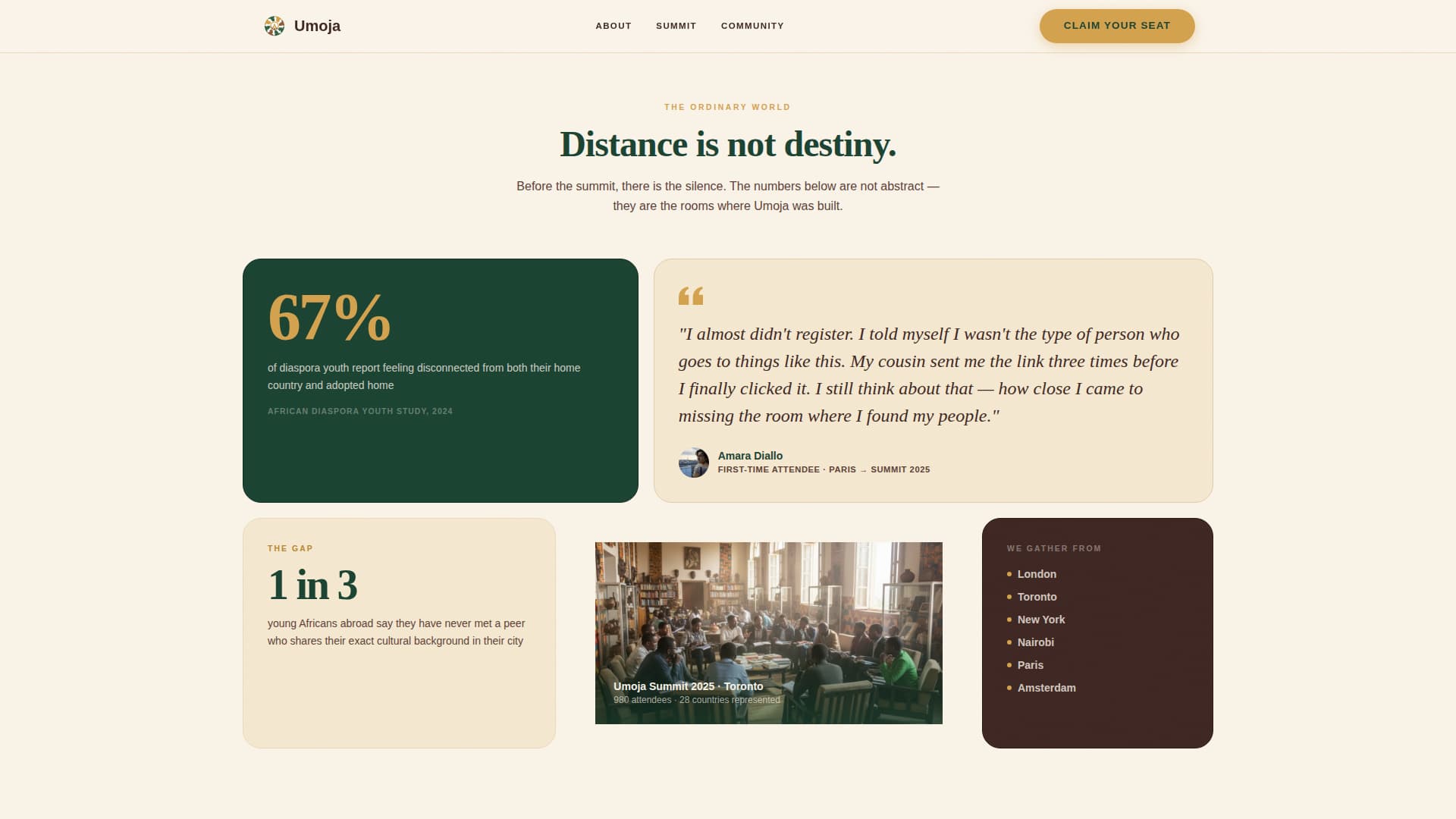 Umoja - Vibrant Africanyouth Landing Page Template