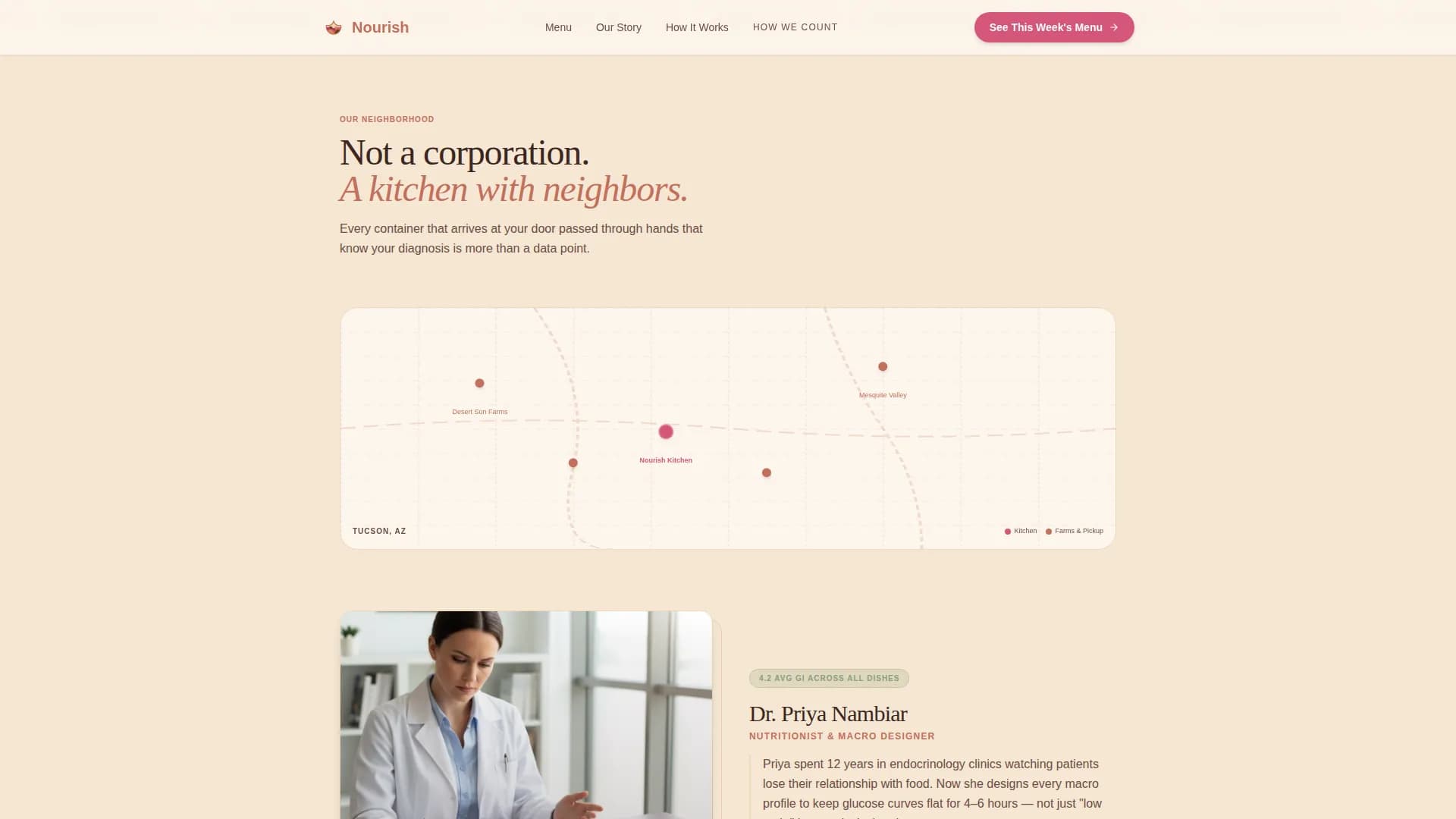 Nourish — Specialized Meal Delivery Landing Page Template
