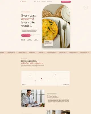 Nourish — Specialized Meal Delivery Landing Page Template