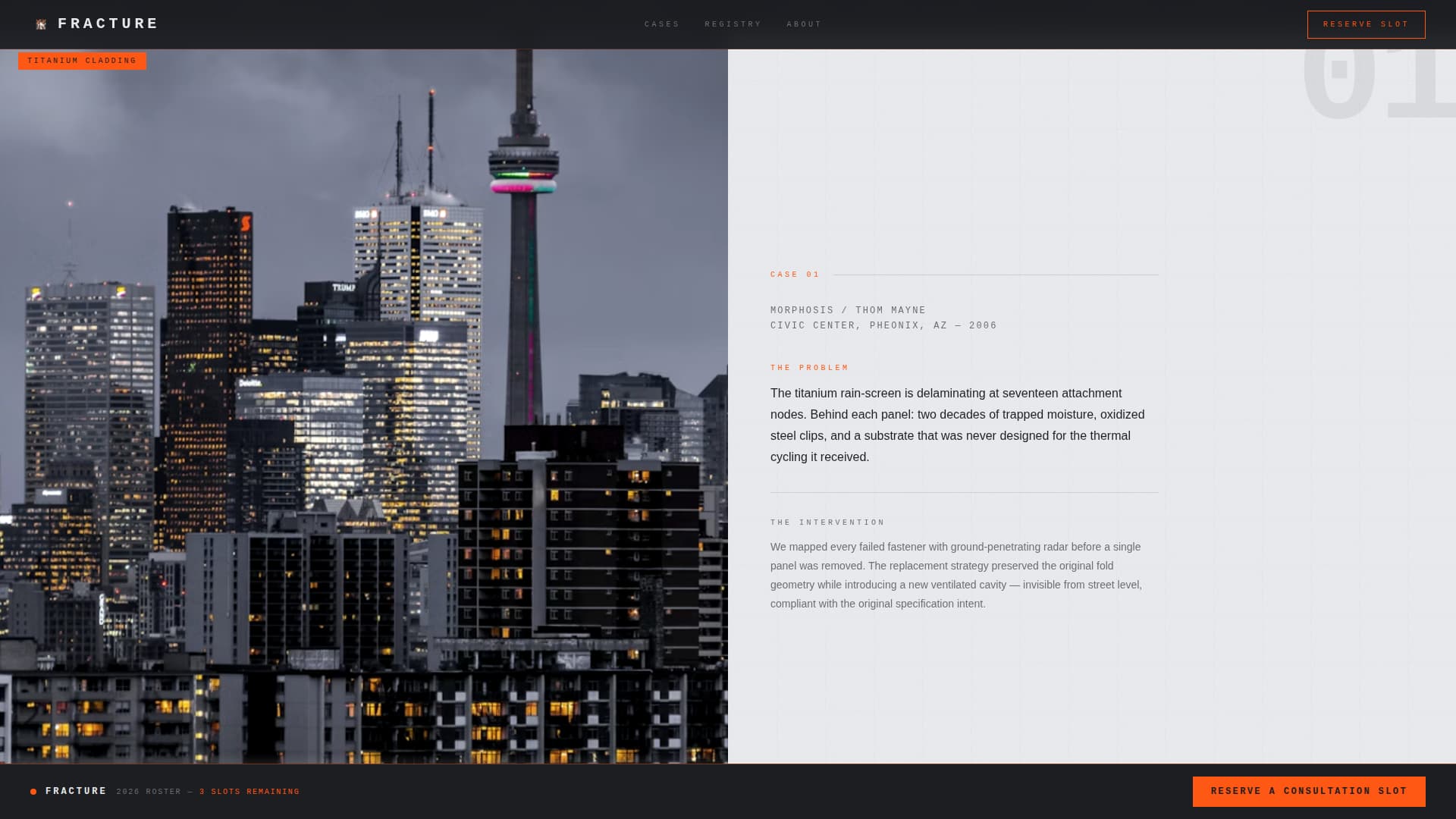 Deconstructivist Architecture Pre-Launch Website Template