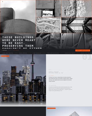Deconstructivist Architecture Pre-Launch Website Template