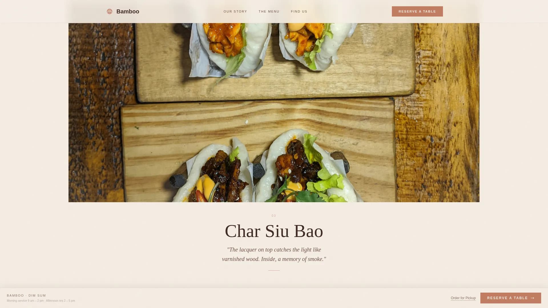 Restaurant & Dining Booking Website Template