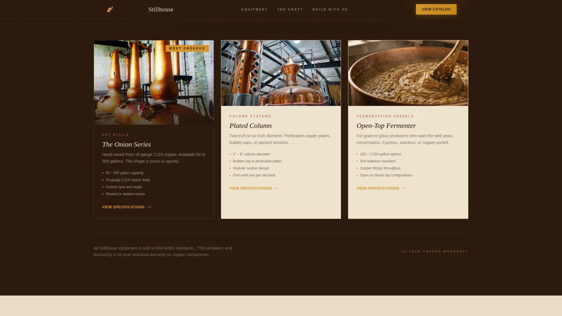 Distillery & Spirits Pricing Website Template
