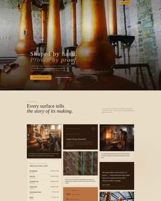 Distillery & Spirits Pricing Website Template