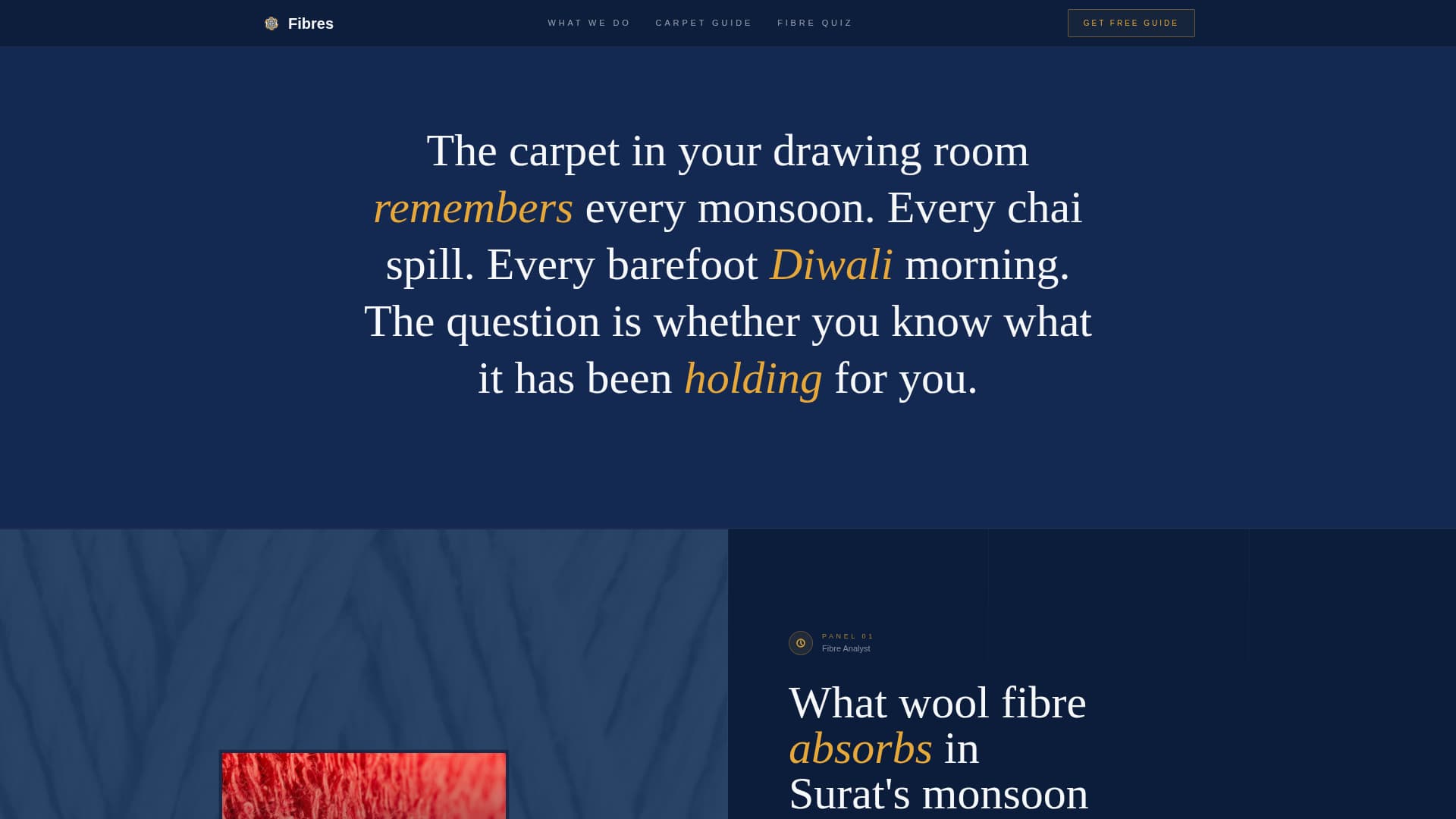 Fibres - Authoritative Carpetcleaning Landing Page Template
