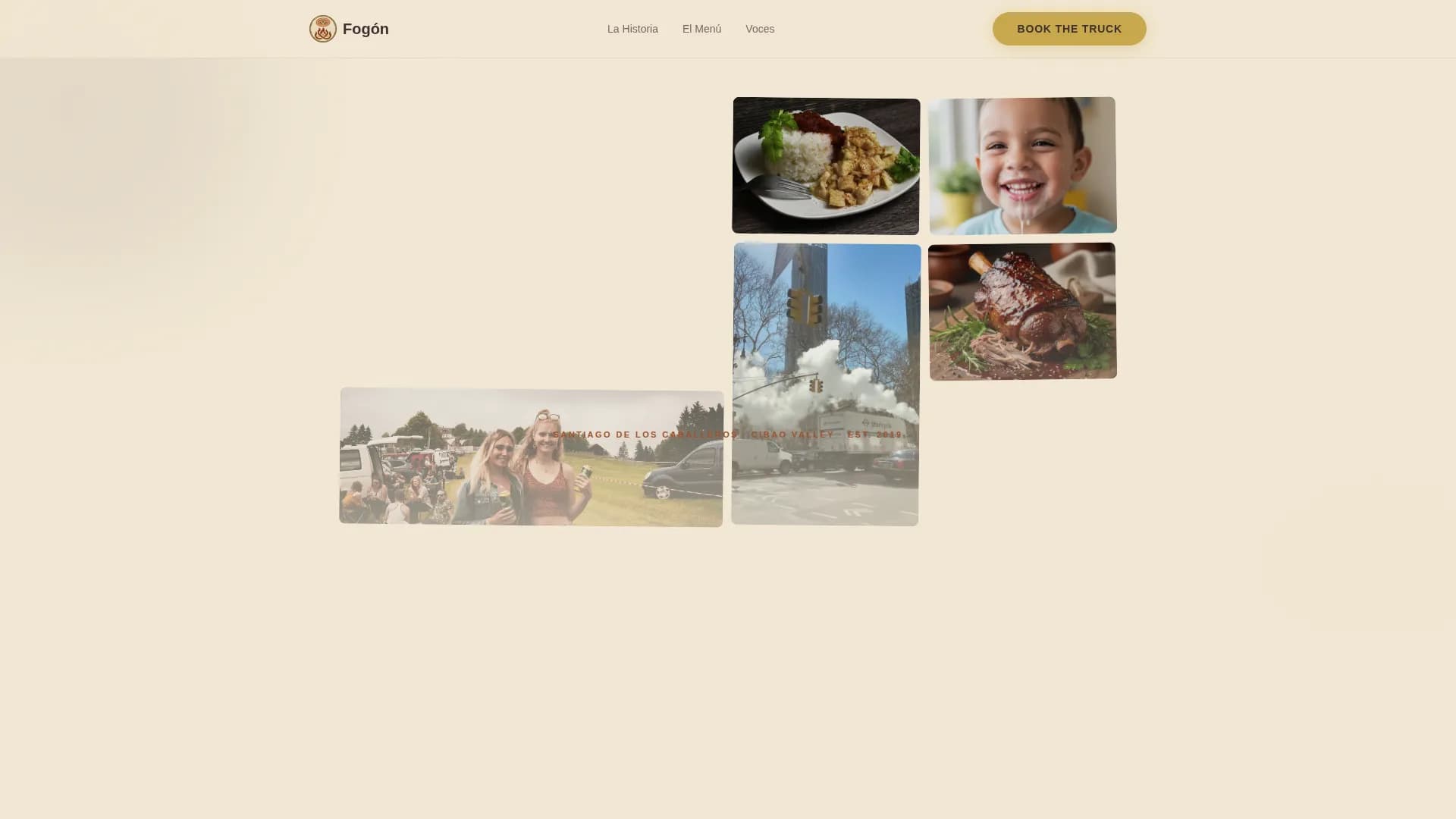Fogn — Dominican Food Truck Landing Page Template