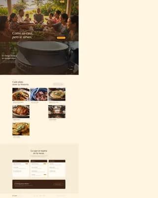 Comida - Authentic Dominican Restaurant Landing Page Template