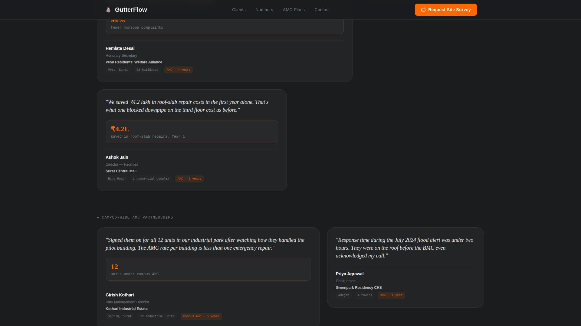 Gutterflow - Industrial Drainage Landing Page Template