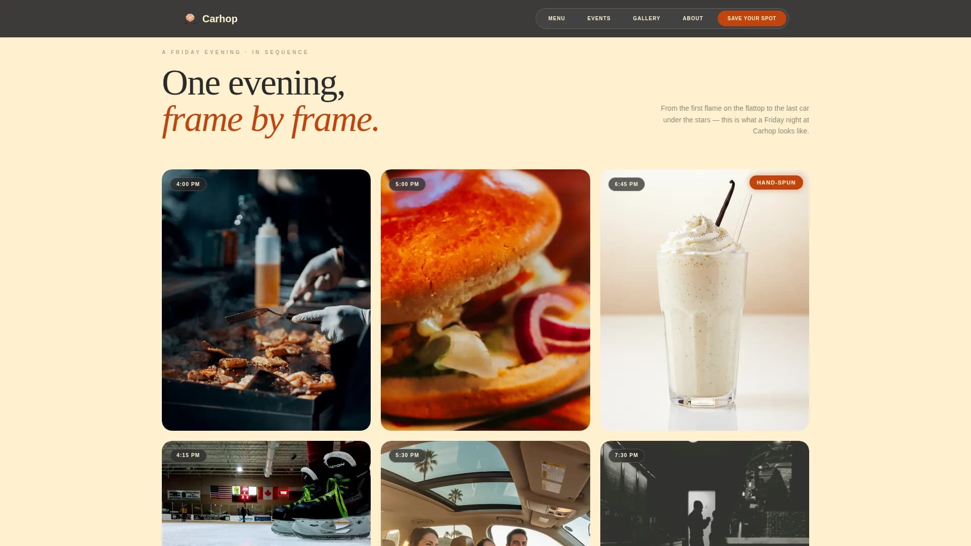 Restaurant & Dining Professional Website Template