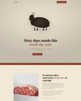 Meat & Seafood Pricing Website Template