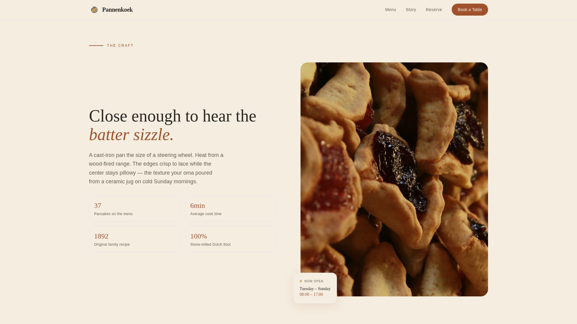 European Specialty Dining Booking Website Template