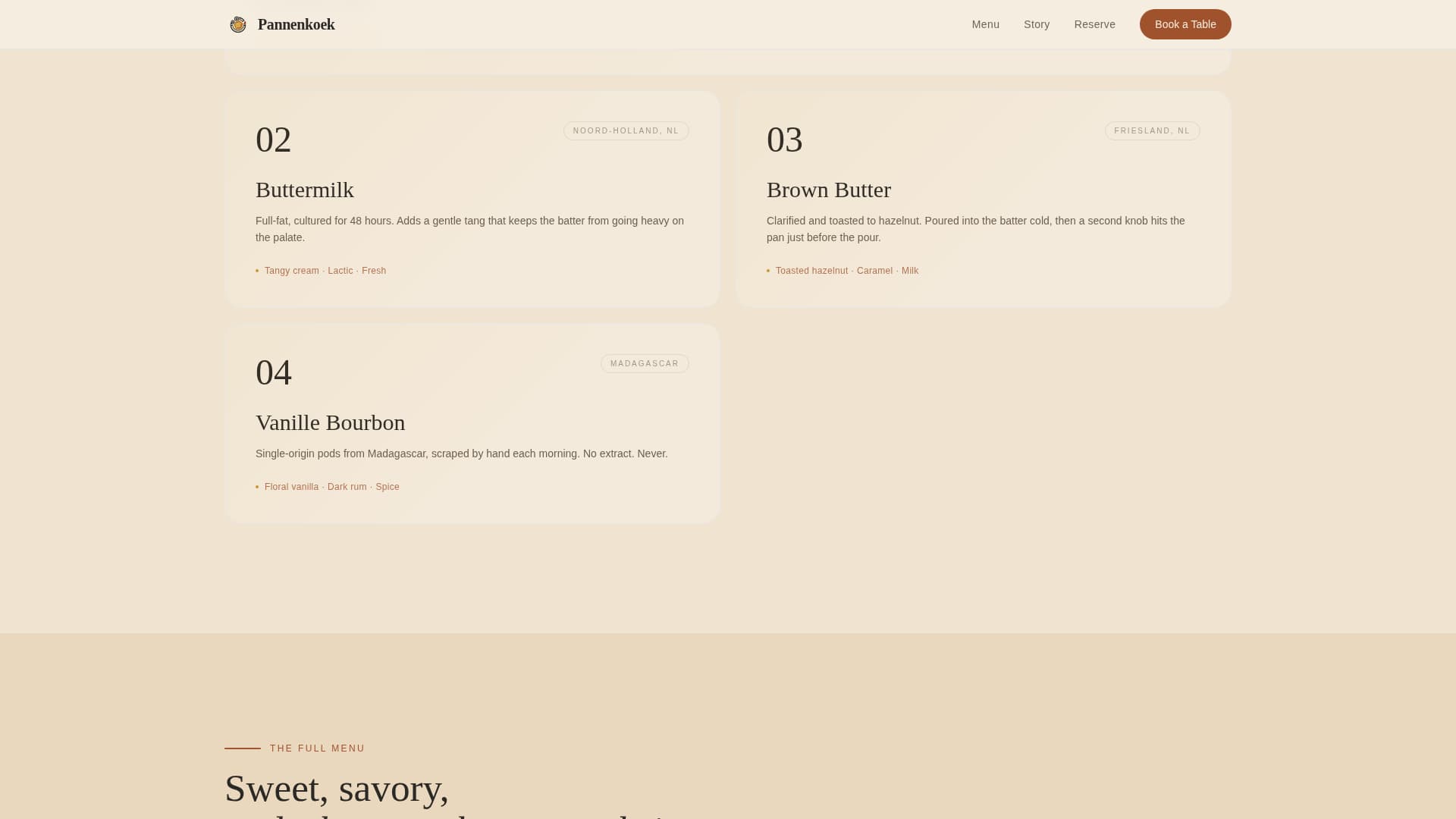 European Specialty Dining Booking Website Template