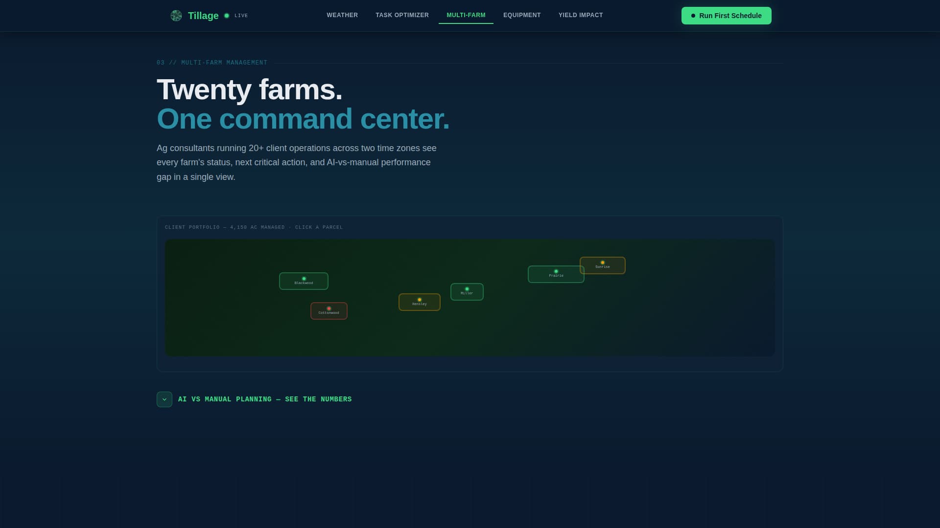 AI for Agriculture Booking Website Template