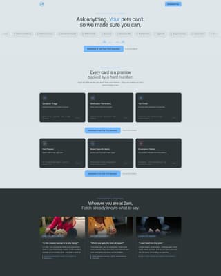 AI for Pet Care Professional Website Template