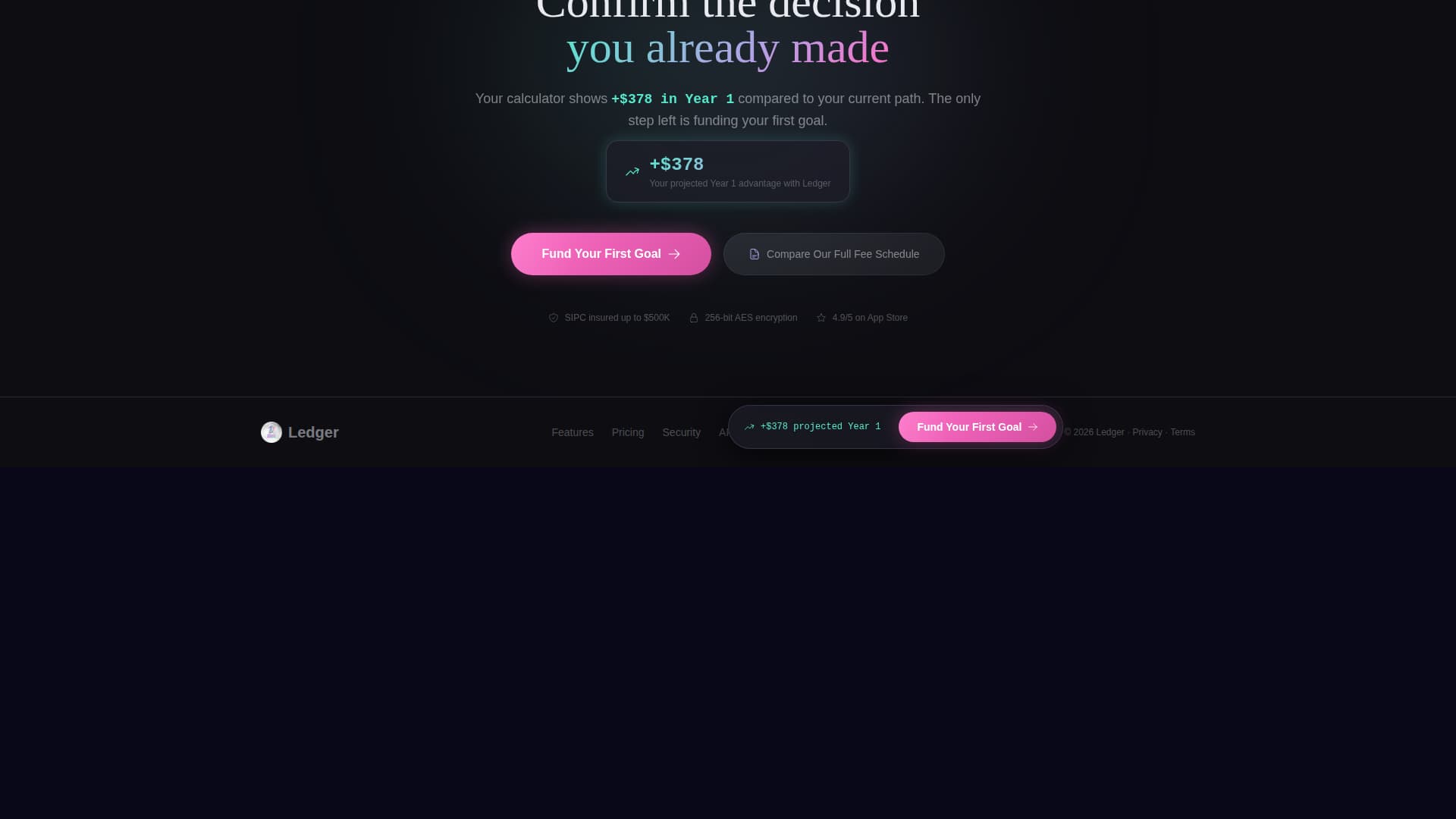 Financial Services Email Marketing Cost Calculator Website Template