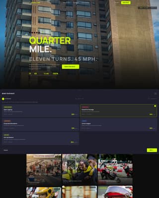 Gridline - Electrifying Gokart Landing Page Template
