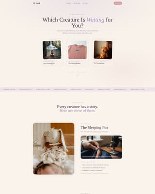 Toy & Baby Products Brand Professional Website Template