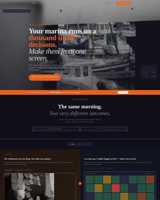 Harbormaster - Raw Maritimeoperations Landing Page Template