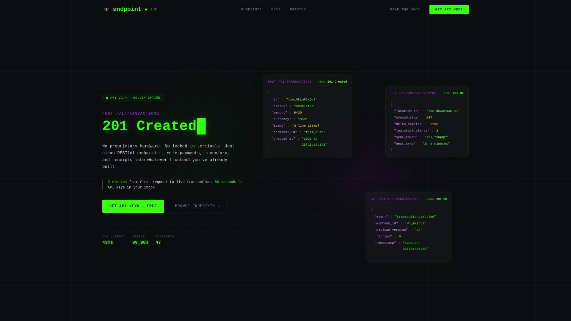 API-First Enterprise Software Professional Website Template