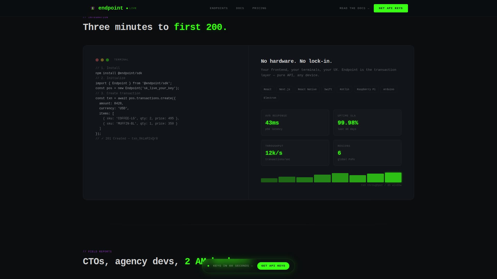 API-First Enterprise Software Professional Website Template