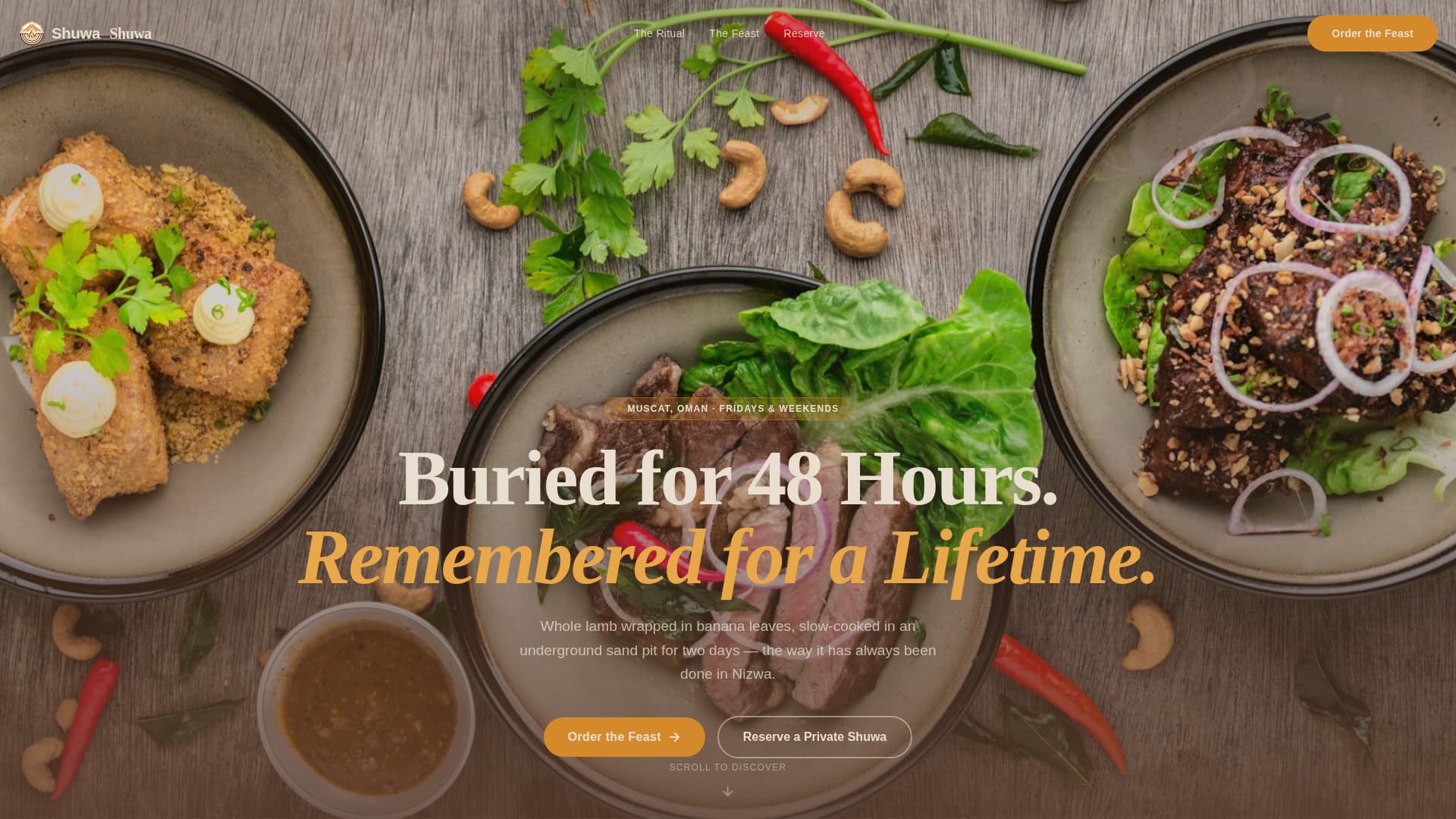 Omani Cuisine Professional Website Template
