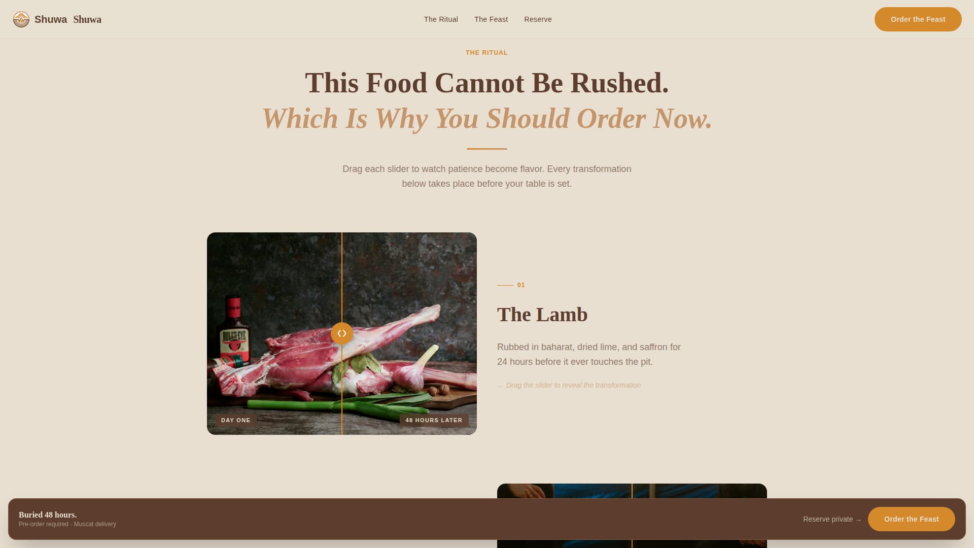 Omani Cuisine Professional Website Template