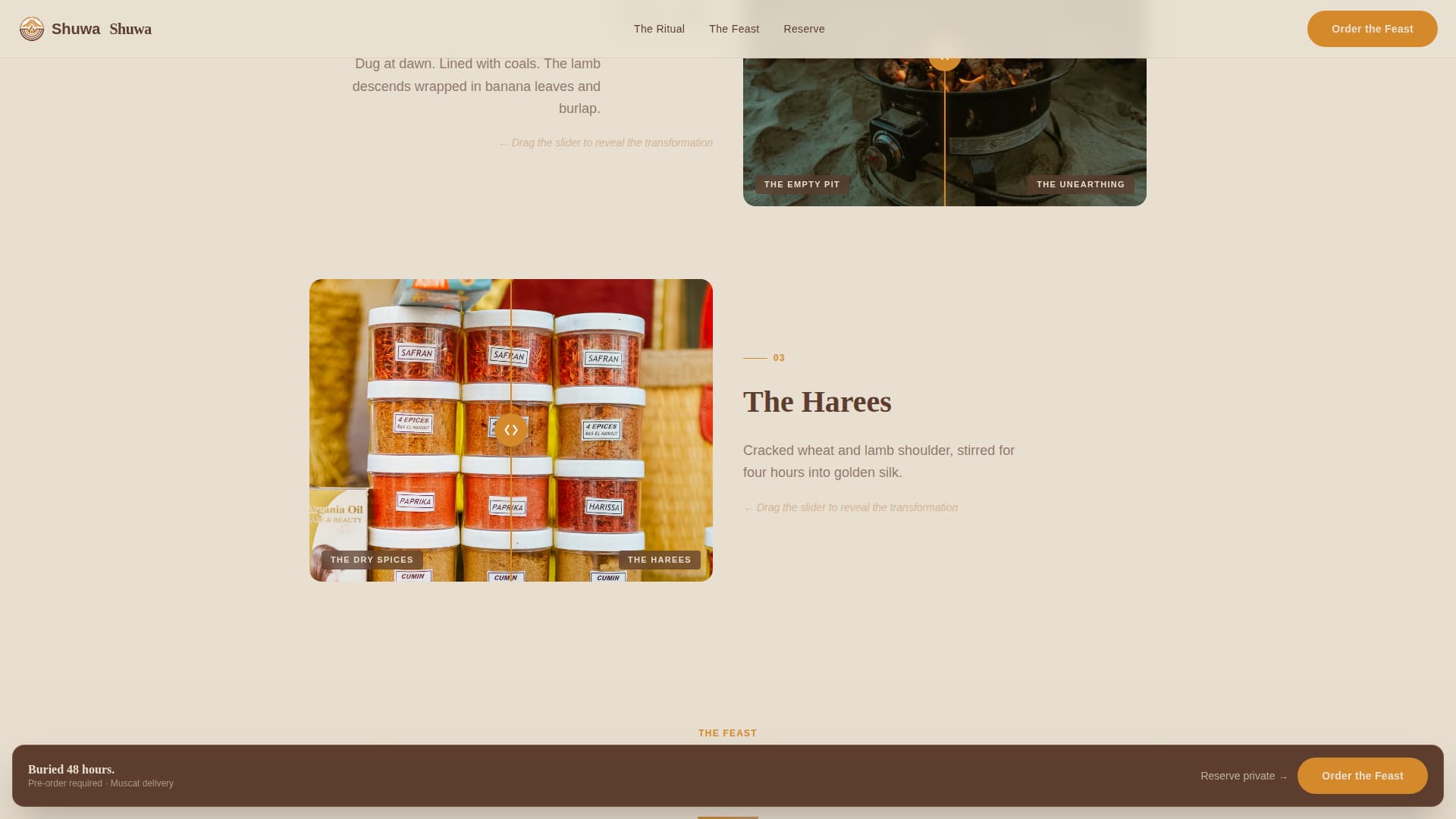 Omani Cuisine Professional Website Template