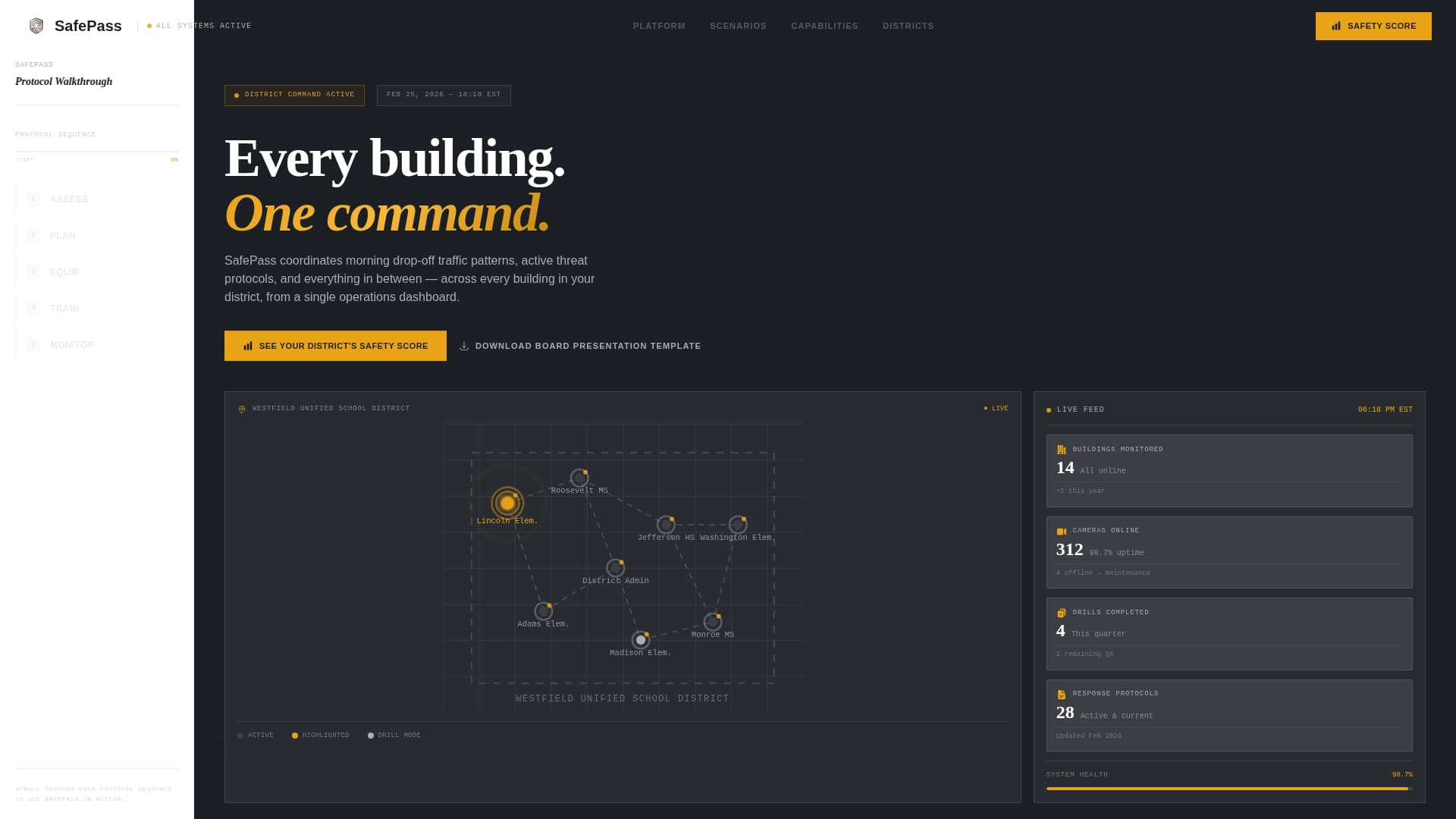 Safepass - Authoritative Schoolsafety Landing Page Template