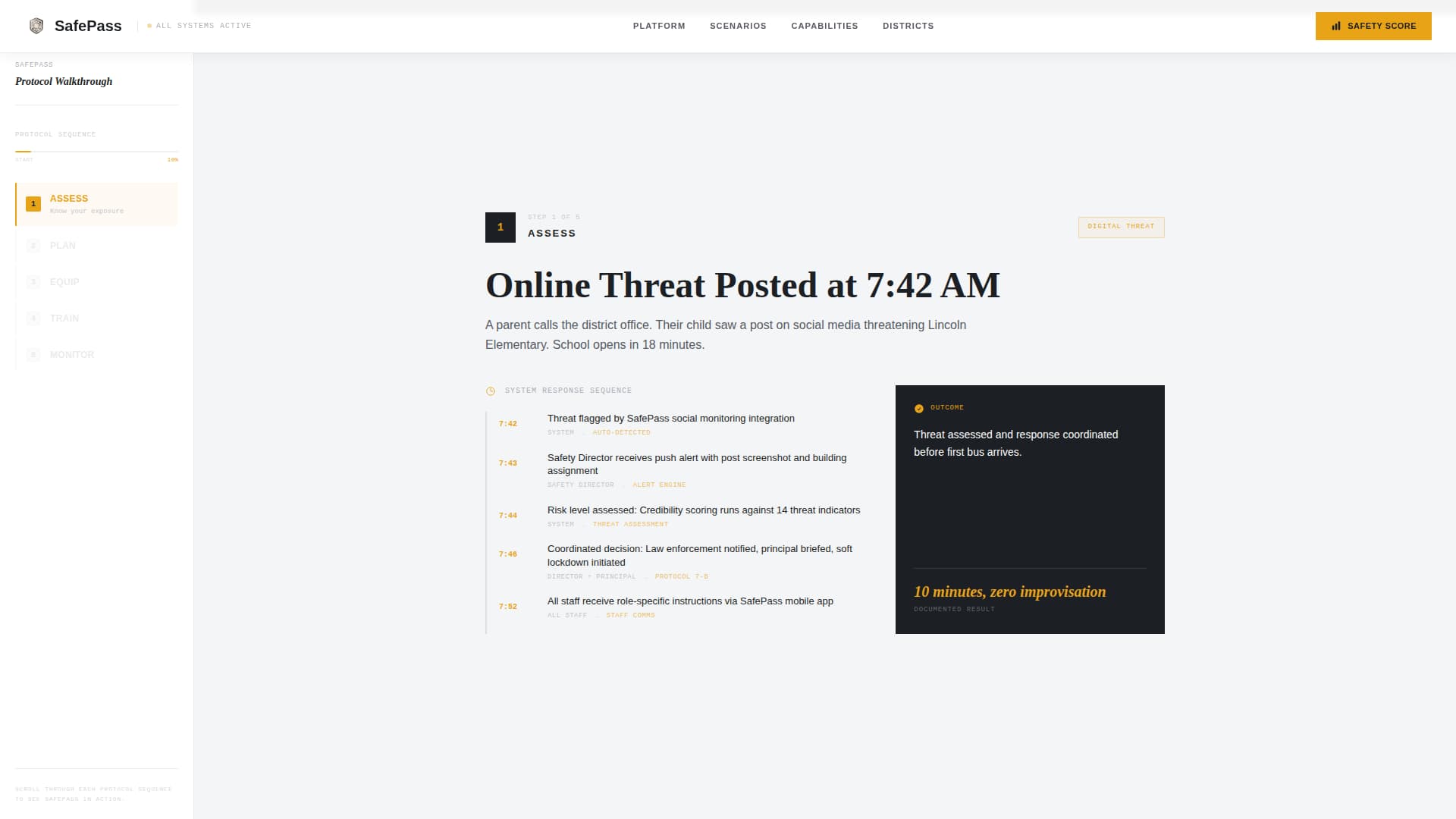 Safepass - Authoritative Schoolsafety Landing Page Template