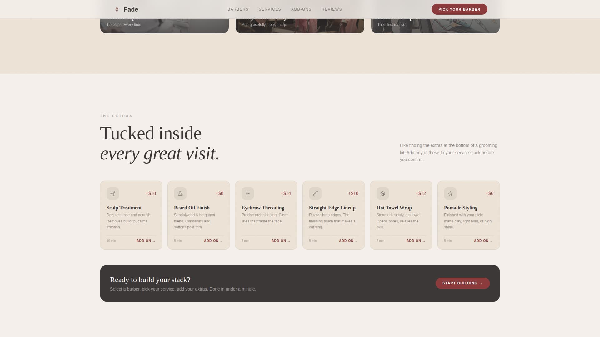 Full-Service Business Booking Website Template