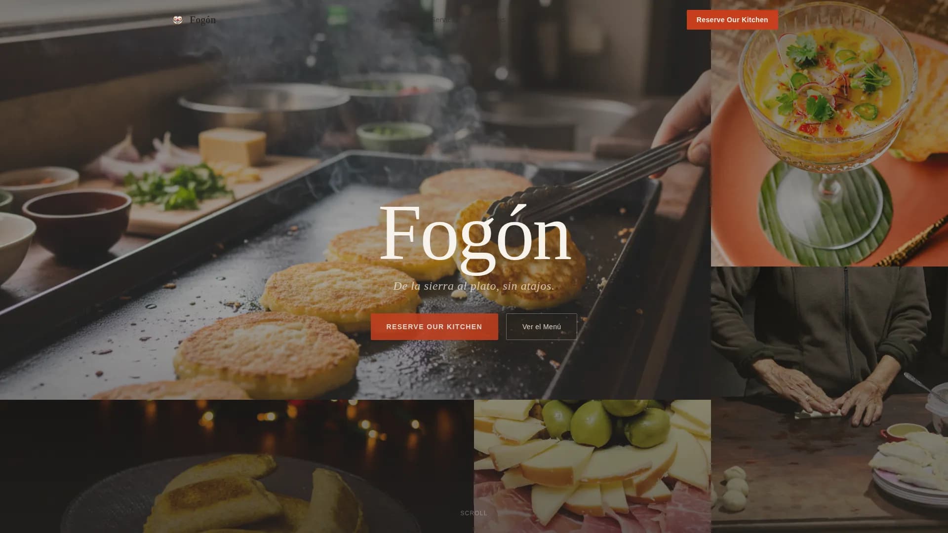 Fogn - Authentic Ecuadorian Catering Landing Page Template