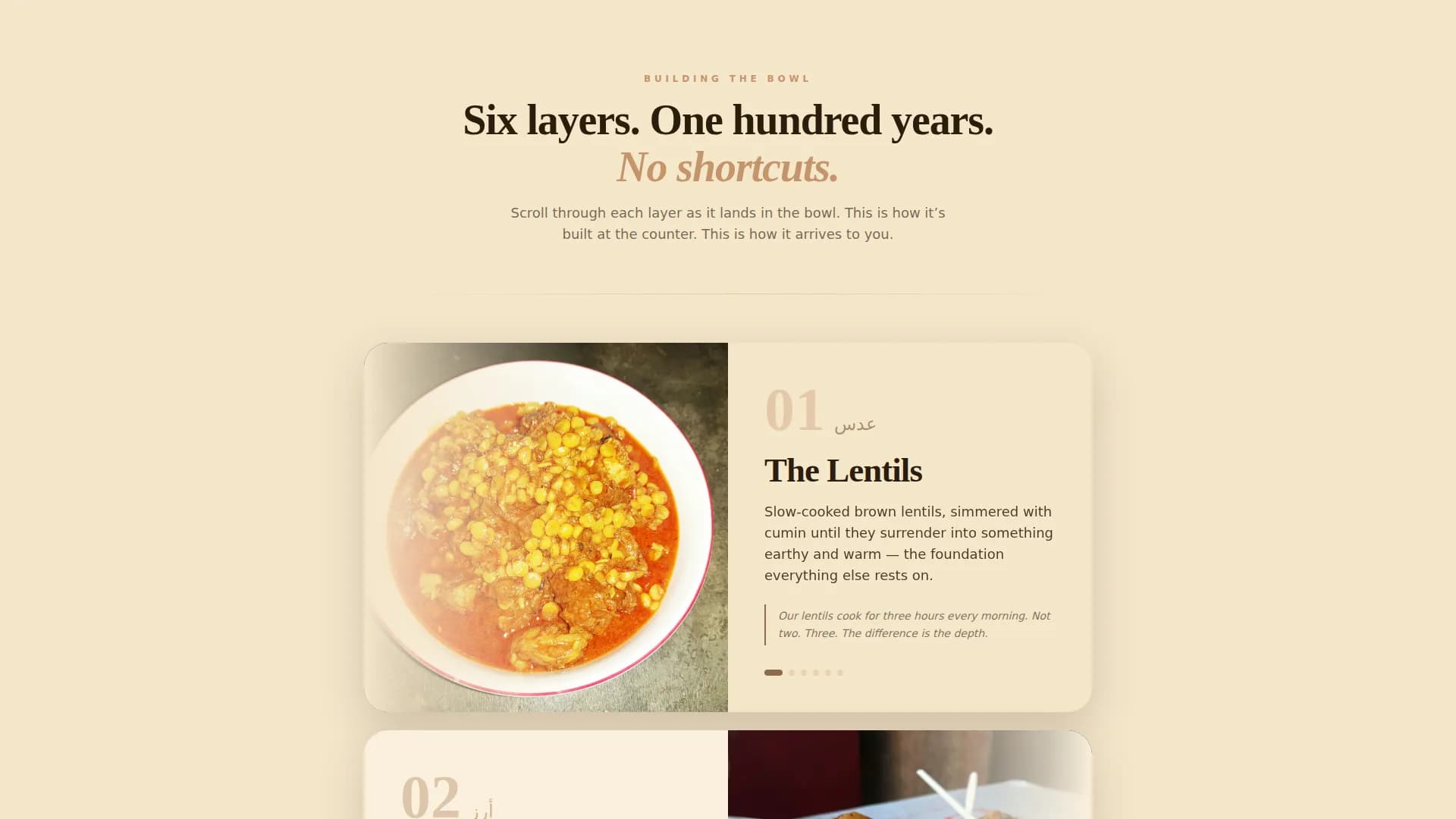Middle Eastern Cuisine & Dining Local Professional Website Template
