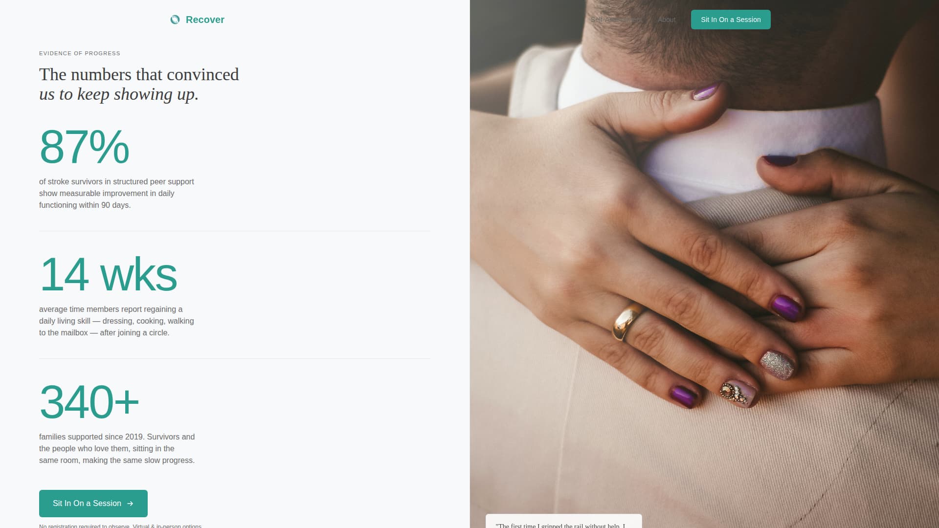 Stroke Recovery Care Professional Website Template